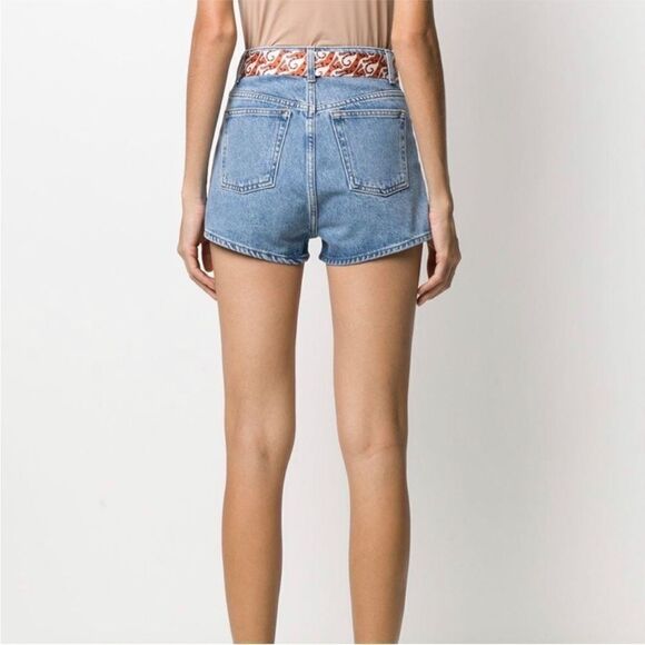 Sandro Belted Denim Shorts - Picture 3 of 10